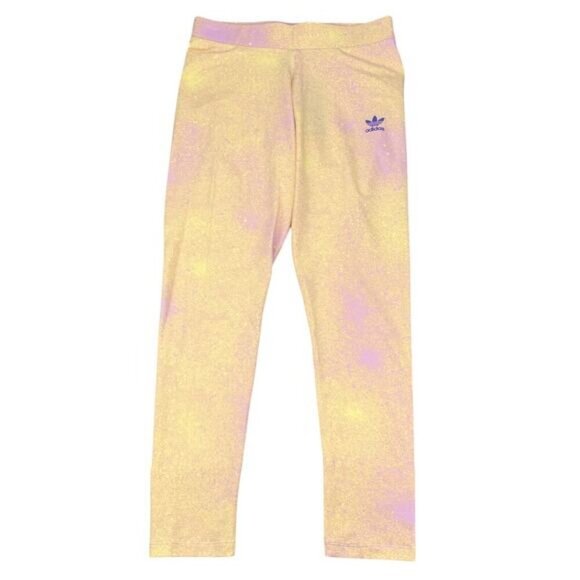 Adidas Original Women's 7/8 Legging In Bliss Lilac Almost Yellow Size Small - Picture 4 of 9